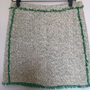 J. Crew Linen + Tweed Mini Skirt, Size 0